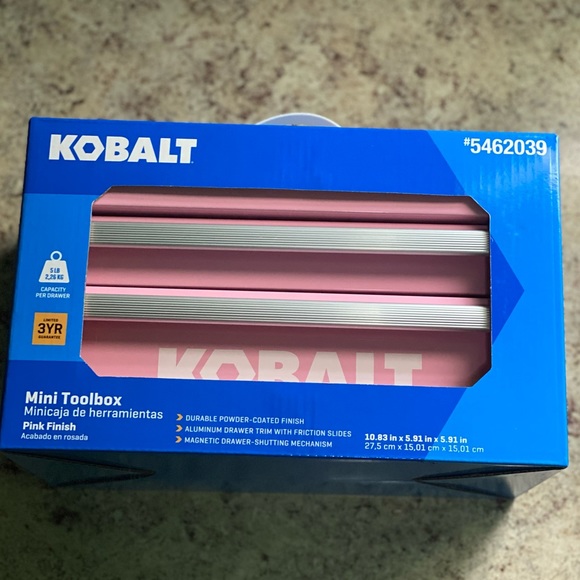 Pink Kobalt Mini Toolbox 2 Drawer Steel NEW Limited Edition - Picture 11 of 15